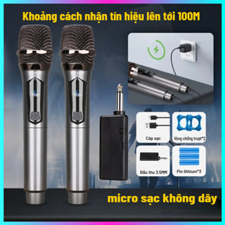 Loa Bluetooth Karaoke Mini bộ micro không dây karaoke Rayhayes Dành cho mọi LOA KÉO , ÂM LY , Vang Số