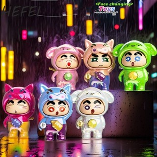 Đồ chơi trang điểm mặt HEFEI Shin-chan, có móc khóa Đồ thủ công DIY Crayon Shin-chan Búp bê thay đổi khuôn mặt, Đồ chơi thay đổi khuôn mặt bằng nhựa phong cách Trung Quốc Đồ chơi trẻ em