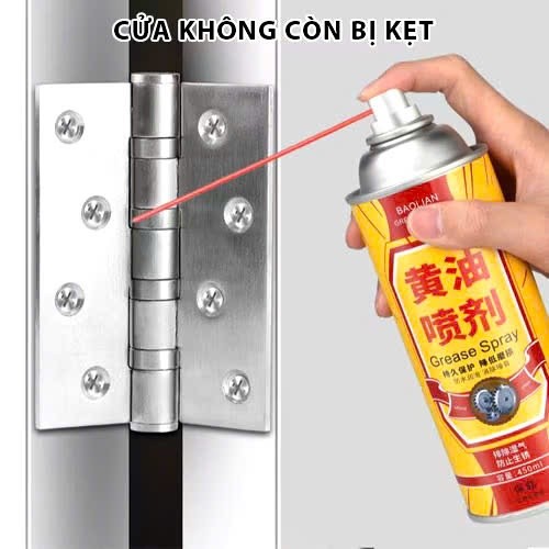 Bình Xịt Dầu Bôi Trơn Ổ Khóa, Bản Lề