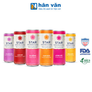 [Mua 3 Giảm Ngay 20k] STAR KOMBUCHA - Trà lên men vi sinh bảo vệ sức khoẻ - Lon 250ML