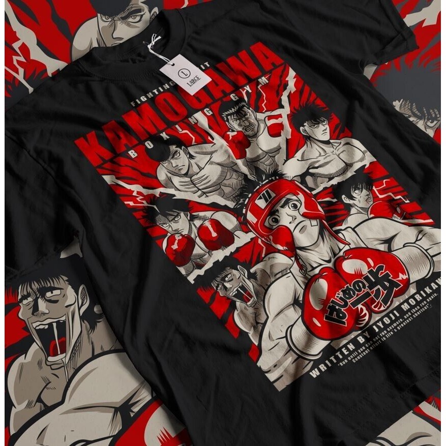 COD Hajime No Ippo Kamogawa Boxing Gym Makunouchi Kbg Áo thun thể thao Quà tặng