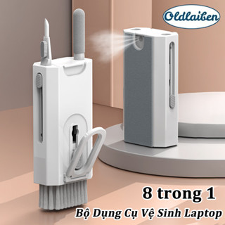 【Oldlaiben Bộ Dụng Cụ Vệ Sinh Laptop/Bộ vệ sinh Bàn Phím/ Tai Nghe/ Điện Thoại/Bộ vệ sinh 8 trong 1