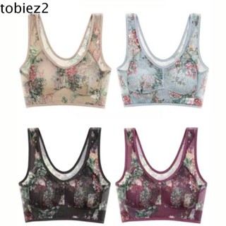 Áo ngực mùa hè TOBIEMI, Quần lót nữ ren không nút M-3XL, Size Plus Size Nylon Thoáng khí Tank Top Áo ngực nữ