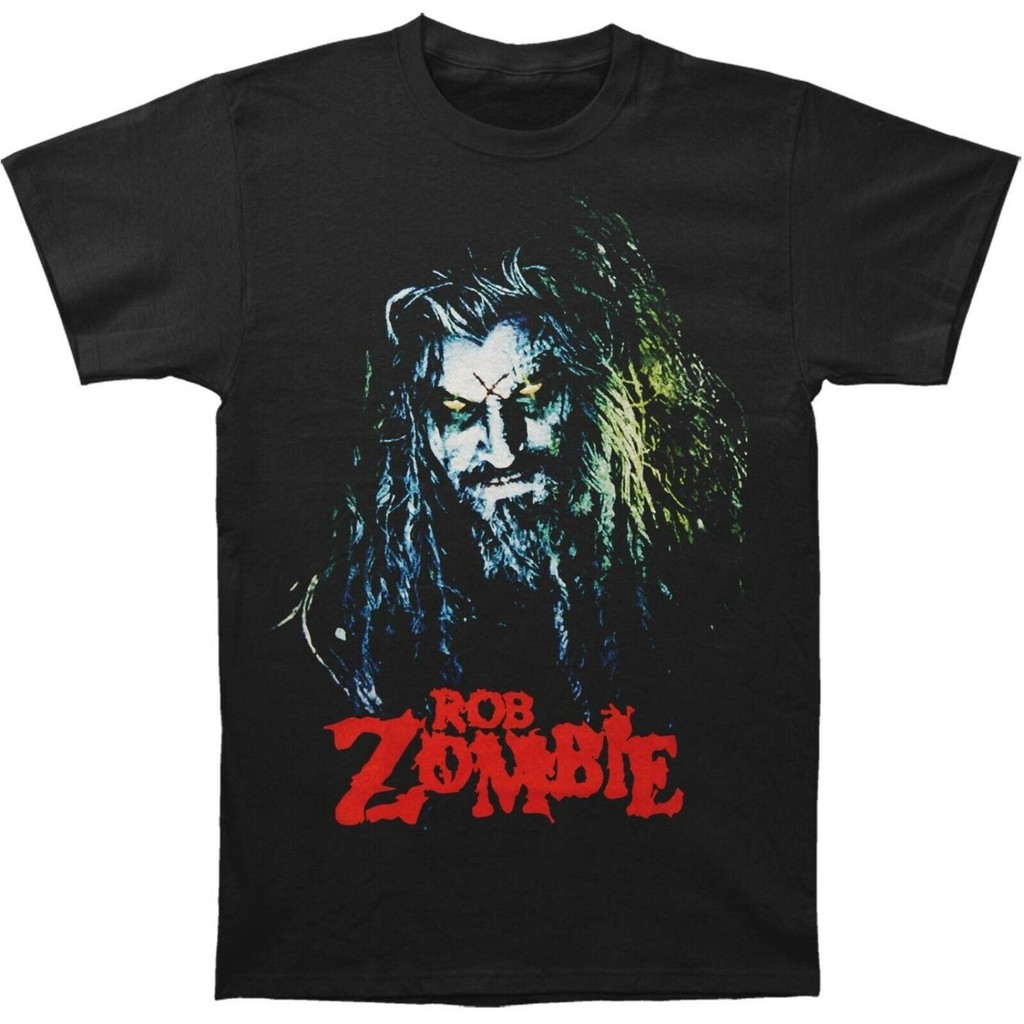 Áo sơ mi chính thức Rob Zombie Cd Cvr Hellbilly Deluxe Head Med New Top Zombie