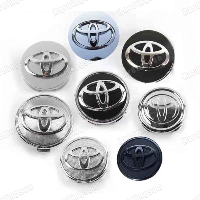 57mm 62mm Nắp Vành Toyota Series Bánh Xe Hub Logo Vành Trung Tâm Nắp Dành Cho Xe Toyota Camry Alphar