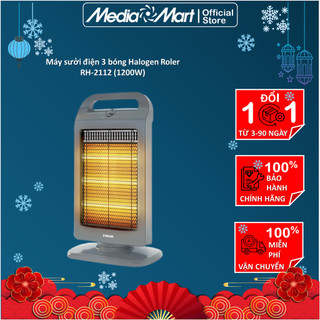 Máy sưởi điện 3 bóng Halogen Roler RH-2112