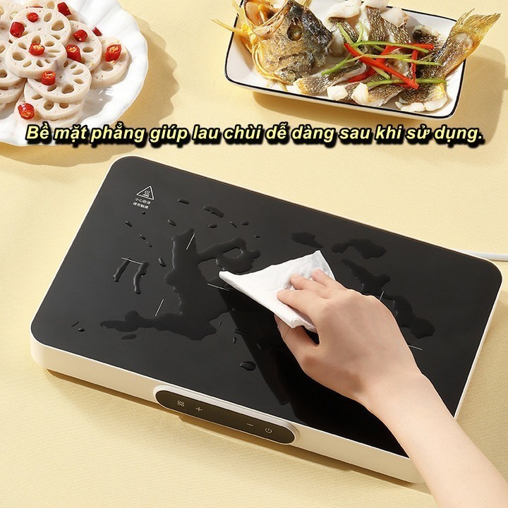 Euro Home - Máy Làm Nóng Thức Ăn Tại Bàn Trong 10s Delicious Board Hẹn Giờ 0-12H , Điều Chỉnh Nhiệt 