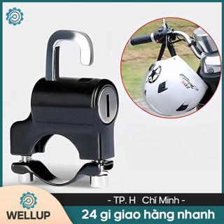 Khóa Nón Bảo Hiểm Gắn Ghi Đông Khóa mũ bảo hiểm chống trộm đa chức năng cho xe máy