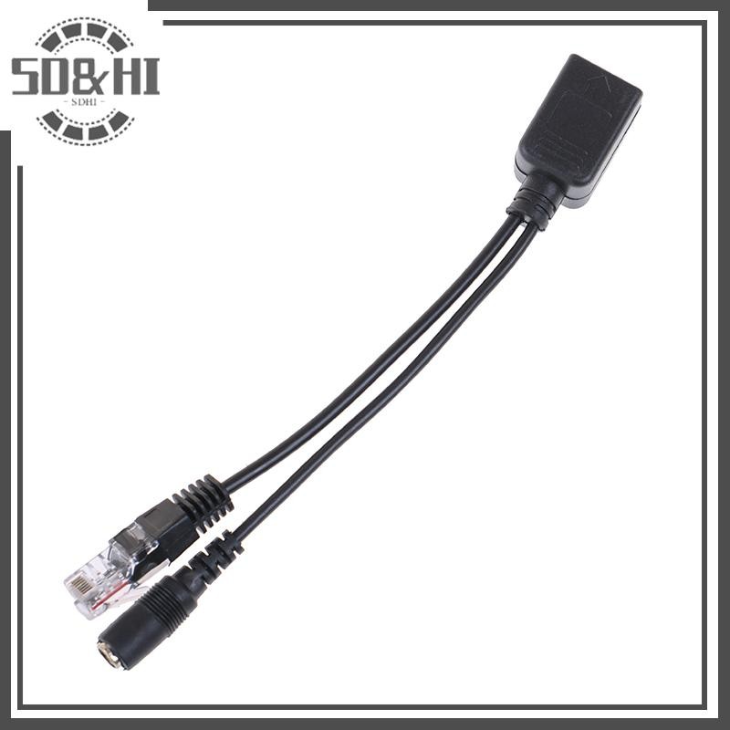 Sdhi 1 Bộ Cáp POE Nguồn Điện Thụ Động Qua Ethernet Cáp Adapter POE Splitter Injector (vn)