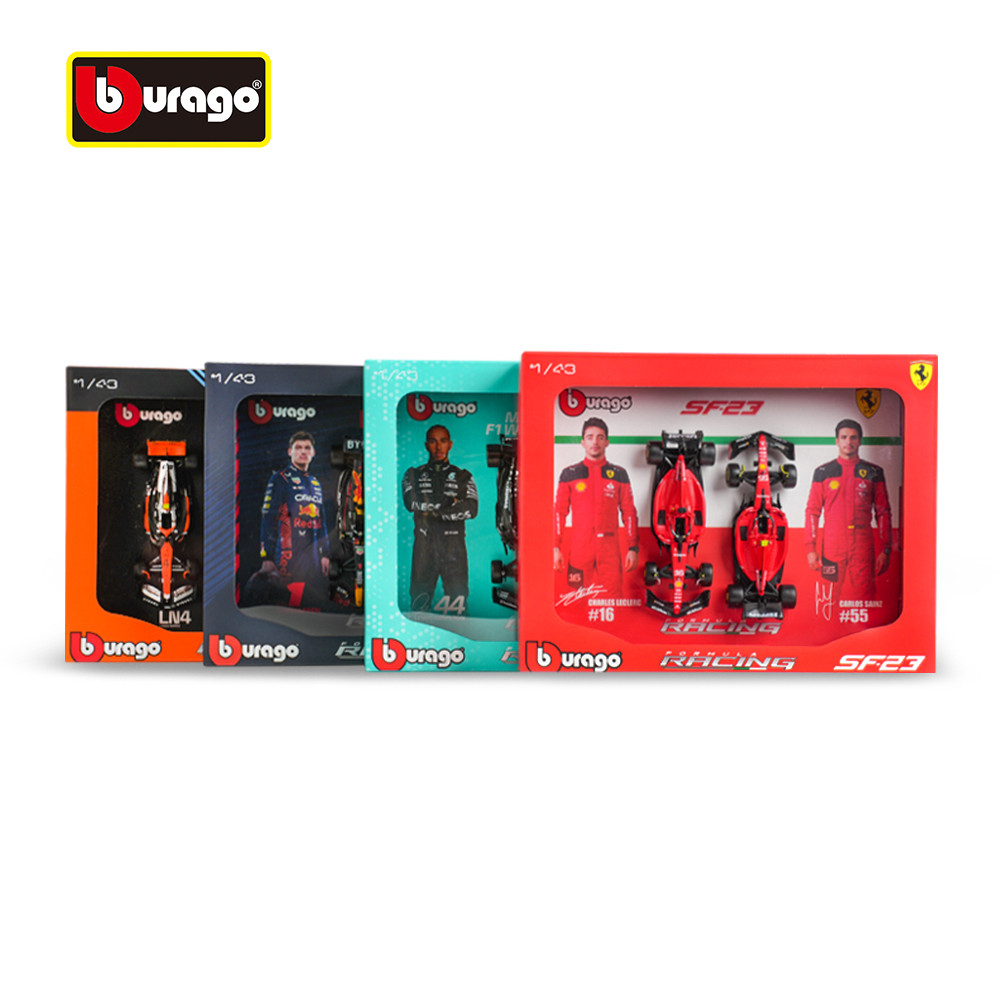 Bburago 1: 43 2023 Ferrari SF23 Mclaren MCL60 RedBull RB19 M-B W14 F1 Công Thức Xe Đúc Xe Sưu Tập Mô
