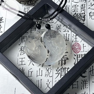 K2nightfee 2 Chiếc Rồng Phượng Ngọc Mặt Dây Chuyền Vòng Cổ May Mắn Trừ Tà Ác Thần An Toàn Tốt Lành Ch Vòng Cổ Cặp Đôi Quà Tặng VN