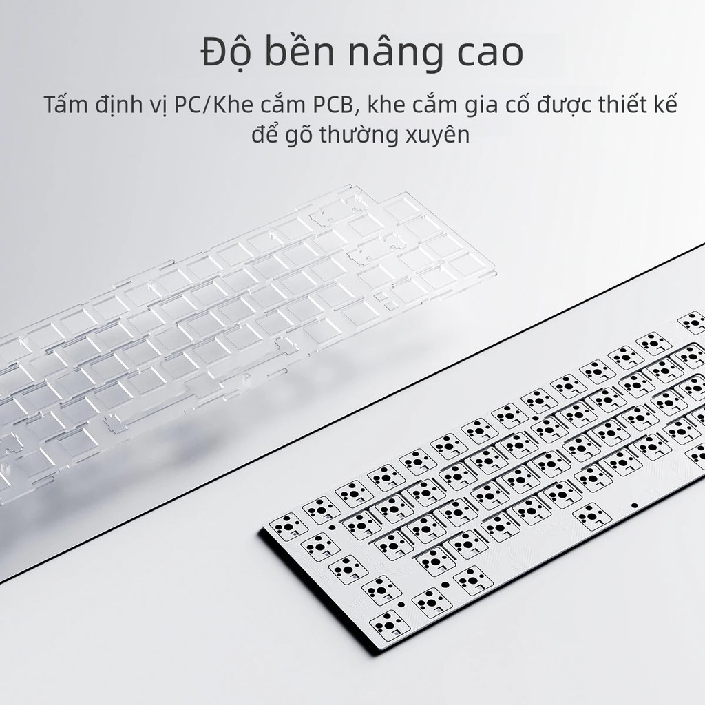Bàn phím cơ không dây AJAZZ AK650 Bố trí 65% 66 phím với núm âm lượng màn hình 0,85in 3 chế độ BT / 2.4G / Đệm có dây Trao đổi nóng | BigBuy360 - bigbuy360.vn