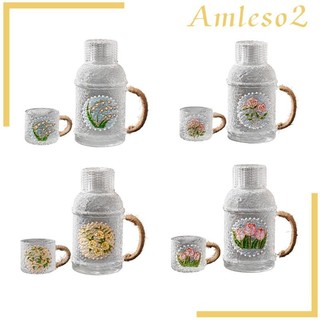 Bình đựng trà đá thủy tinh 2L Nước chịu nhiệt đa năng