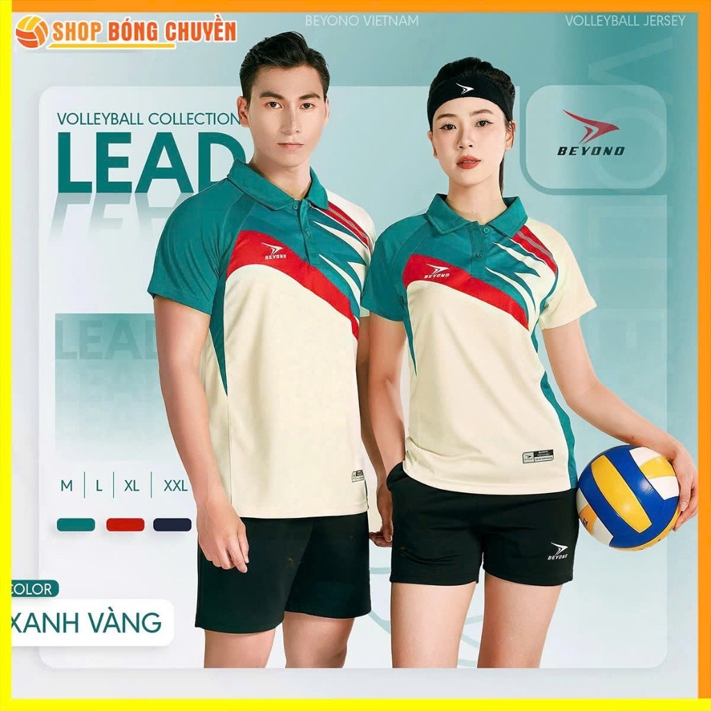 Bộ Quần Áo Bóng Chuyền Nam Nữ Beyono Lead 2, Đồ Bóng Chuyền Áo Thể Thao Co Giãn Tốt, Thoáng Mát