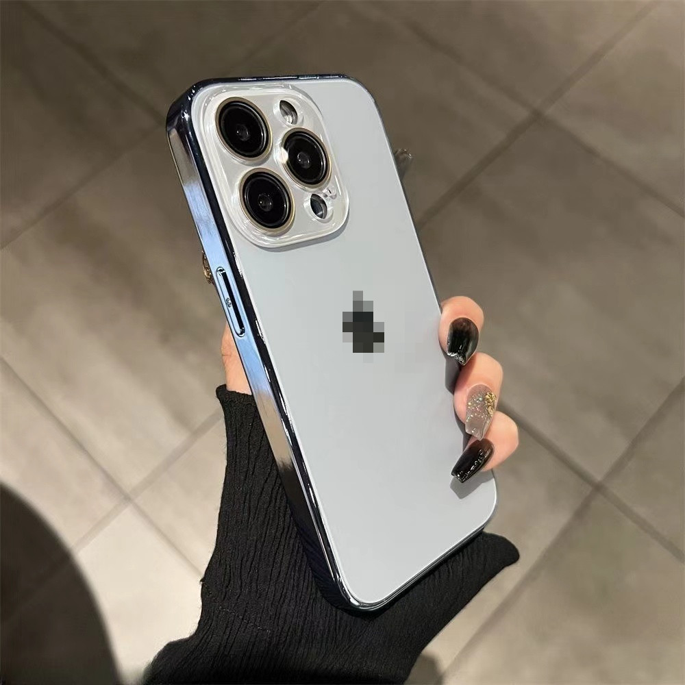Ốp lưng kính mờ mạ điện sang trọng AG cho IPhone 16 15 14 11 13 12 Pro Max 16Plus Vỏ PC | BigBuy360 - bigbuy360.vn
