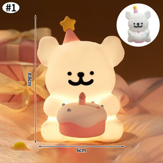 Đèn Dễ Thương Chó Con Hoạt Hình Đèn Ngủ Cho Chó Quà Tặng Có Túi Thẻ Bộ Trang Trí Để Bàn Bên Cạnh Bật Sáng Quà Tặng Sinh Nhật