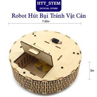  Robot Hút Bụi Tránh Vật Cản Tự Động Đổi Hướng Khi Gặp Chướng Ngại Vật Mô Hình Lắp Ráp Stem 