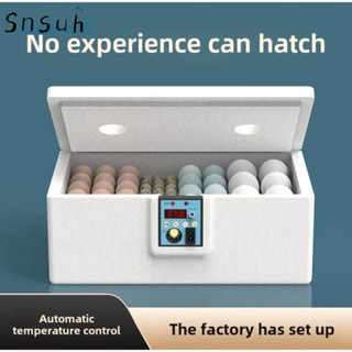 Máy ấp trứng gia cầm nhỏ SNSUH, Máy ấp trứng hoàn toàn tự động thông minh, Kiểm soát nhiệt độ điều chỉnh nhiệt độ 24 giờ yên tĩnh Mô phỏng sinh học dưới nước Vịt gà cút Bird