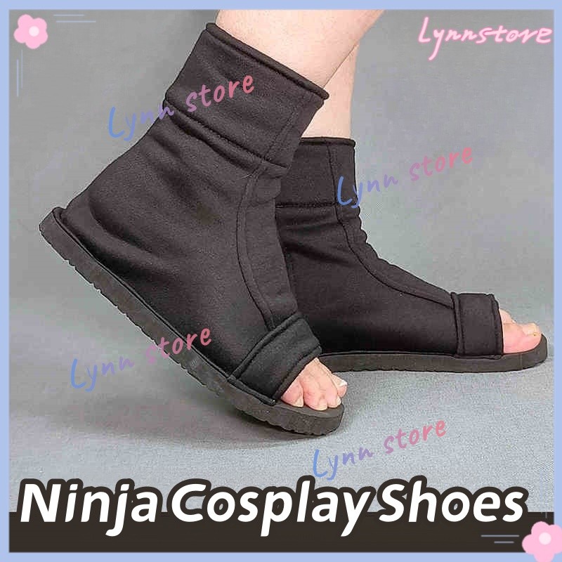 Akatsuki Nanja Uzumaki Sakura Sasuke Kakashi Cosplay Giày Cotton Đen Dép Mềm Giày Ninja