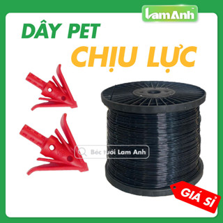Cuộn Dây Nhựa PET Buộc Giàn Leo & Neo Đất Tắc Kê Chống Đổ Dây PET chịu lực cao -Lam Anh