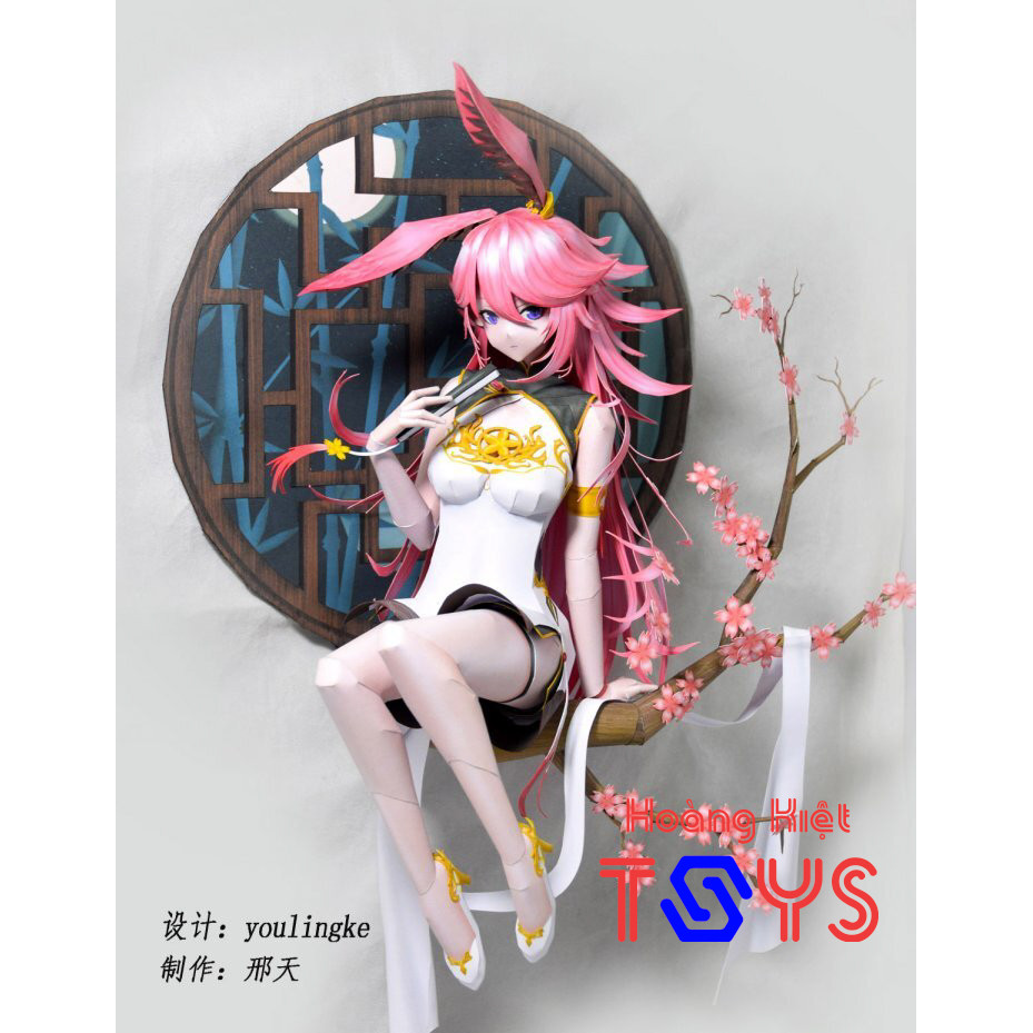 Mô hình giấy nhân vật Yae Sakura anime girl Game [Honkai Impact 3rd]