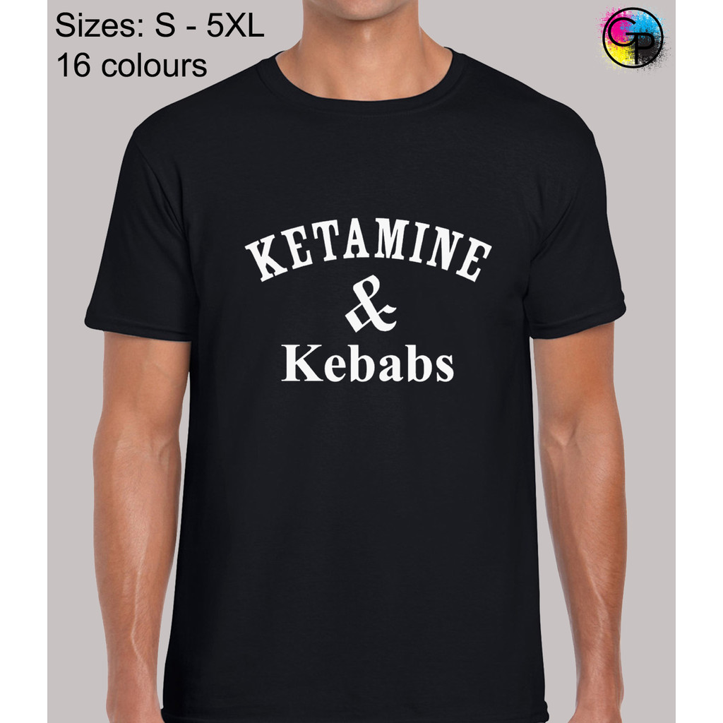 Ketamin Và Kebabs Ngộ nghĩnh Mới Lạ Thường Phù Hợp Với Áo Thun Top Áo Thun Tee Dành Cho Nam