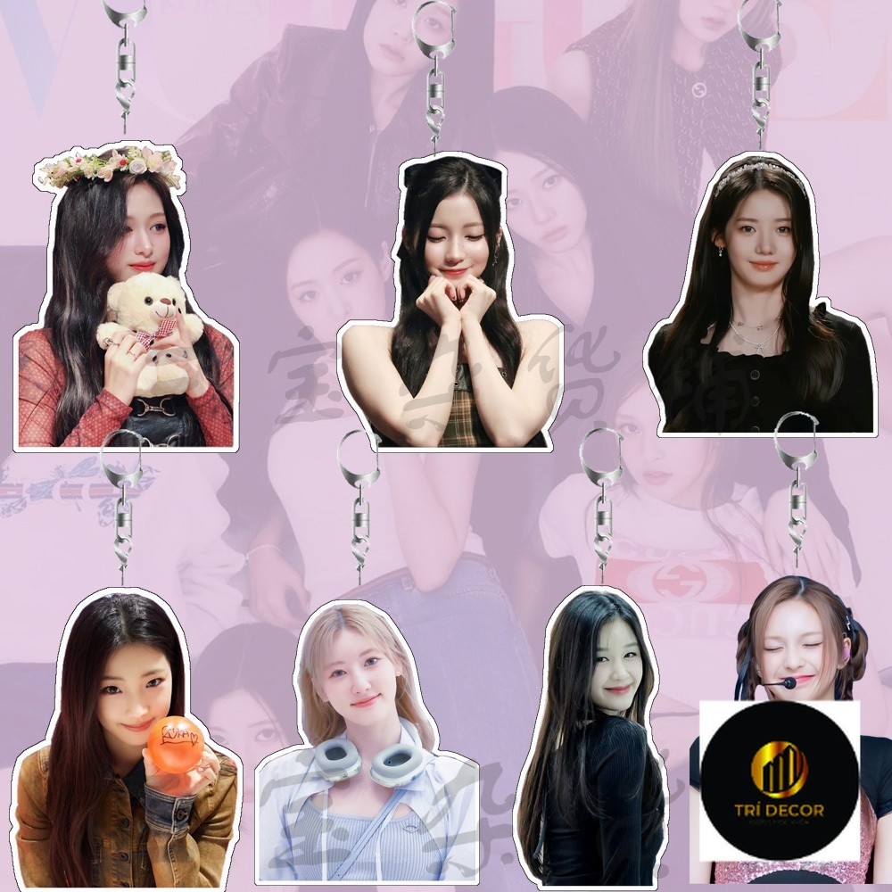 Babymonster CHIQUITA RAMI AHYEON ASA RUKA CHIQUITA Pharita Rora Acrylic Móc Khóa Túi Pendat babymons