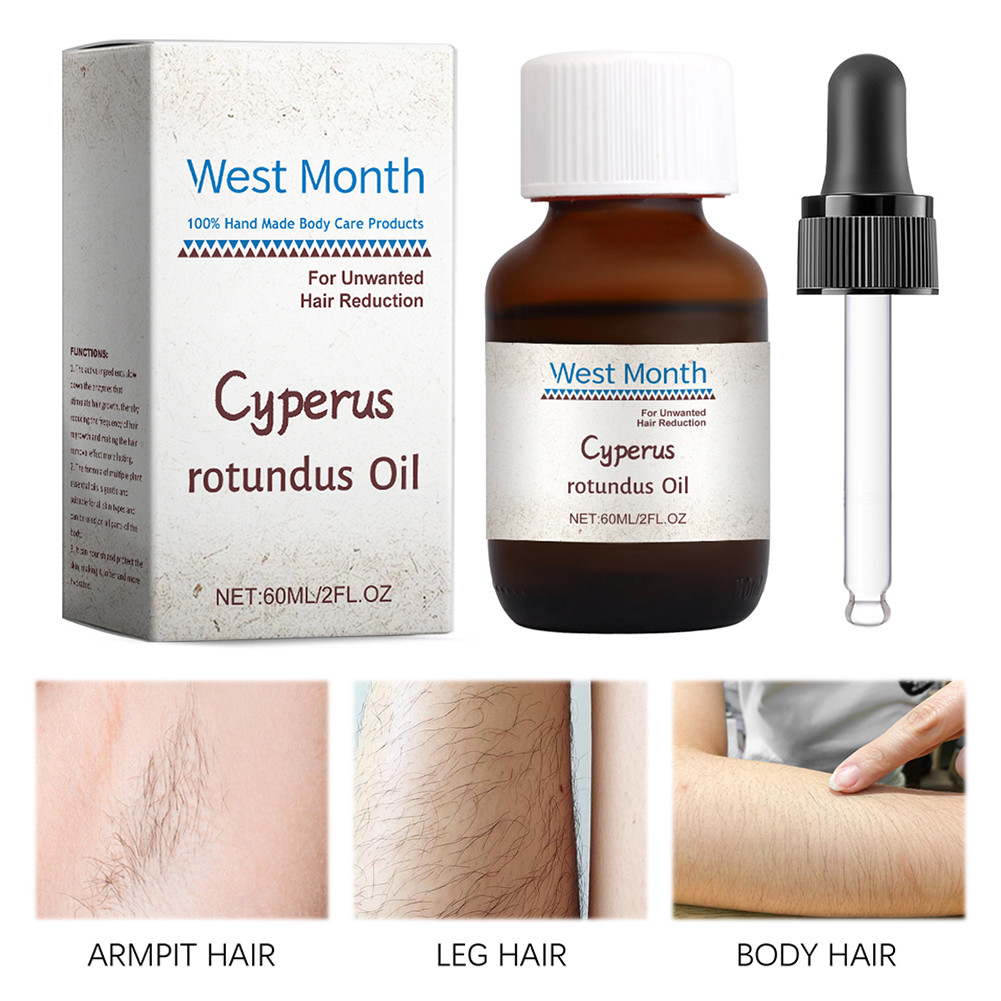 60ml Cypress Rotundus Oil Cypress Tinh Dầu Giảm Tăng Trưởng Tóc Dầu Làm Dịu Với Giọt Tẩy Lông