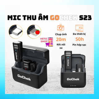 Micro Thu Âm Cài Áo Gochek S23 Chính Hãng Phiên Bản Mới Nhất, Lọc Tạp Âm Giảm Ồn Hỗ Trợ Cho Quay Video, Livestream