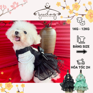  Đầm váy bạch ngọc cho chó mèo Yudog áo đầm tết cho chó mèo thú cưng 