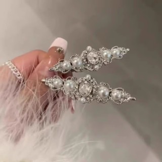 Hợp Kim Ngọc Trai Thanh Lịch Kẹp Tóc Bling Shine Kẹp Tóc Mũ Tóc Aceesory