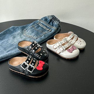 Mùa Hè 2025 Mới Trẻ Em Dép Thường Ngày Cho Bé Gái Thời Trang Phong Cách Hàn Quốc Đế Mềm Chống Trơn Trượt Dễ Thương Công Chúa Hello Kitty Giày Đi Biển