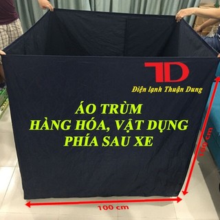 Túi trùm áo trùm hàng hóa sau xe máy dài 1m, bảo vệ hàng, chống bụi, chống mưa, dễ gấp gọn, phù hợp giao hàng 02