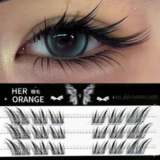 Dây mỏng Wispy Lash Cụm siêu nhẹ Lông mi giả lâu trôi để hẹn hò Đám cưới Sử dụng hàng ngày