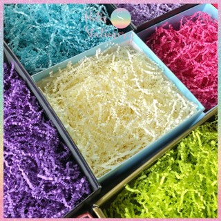 [HOTIS] Giấy rơm nhún pastel sợi 3mm giấy vụn lót hộp quà giấy rơm màu pastel ngọt ngào