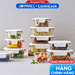 Hộp đựng thực phẩm thủy tinh LocknLock The Cube Square, Hàng chính hãng, nhiều dung tích - JoyMall