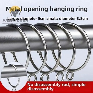 Fashyuner 10 Chiếc Móc Treo Khăn Tắm, Có Dây Đeo Bảo Quản Vòng Treo Rèm, Kim Loại 38 / 50 Mm Phần Cứng Phòng Tắm Phòng Tắm Thanh Tắm Móc Treo