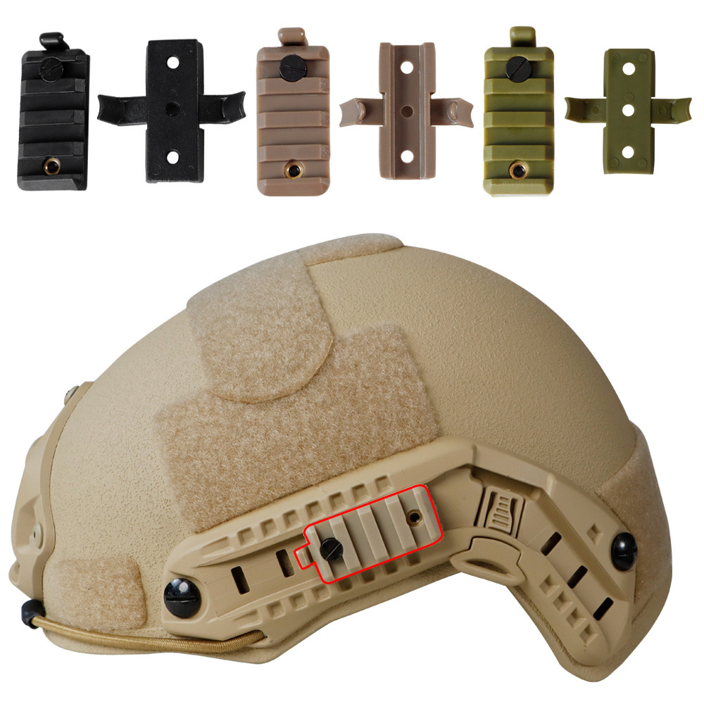 BOOIU Chiến Thuật Mũ Bảo Hiểm Đường Sắt Thanh Trượt Airsoft Mũ Bảo Hiểm Đường Sắt Thanh Trượt Gắn Ph