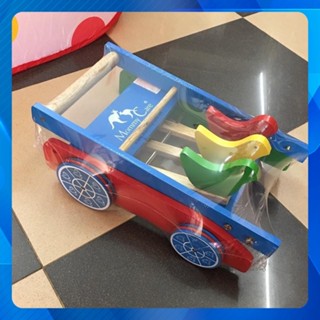 Xe Tập Đi Bằng Gỗ 3 Con Gà Cao Cấp Cho Bé Yêu ,An Toàn, Bền, – Mẫu Cao Cấp Từ 8 Tháng Tuổi
