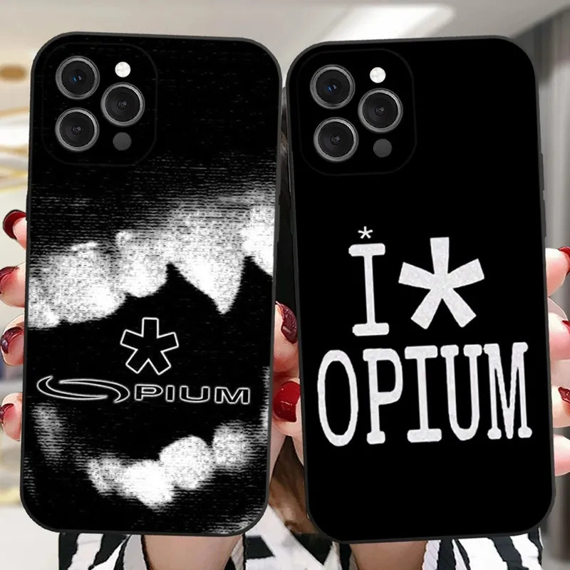 TK-1 O-Opium Label Playboi Carti Ốp Điện Thoại iPhone 16, 17,14,13,12,11 Plus, Pro, Max, XR, XS, X, 