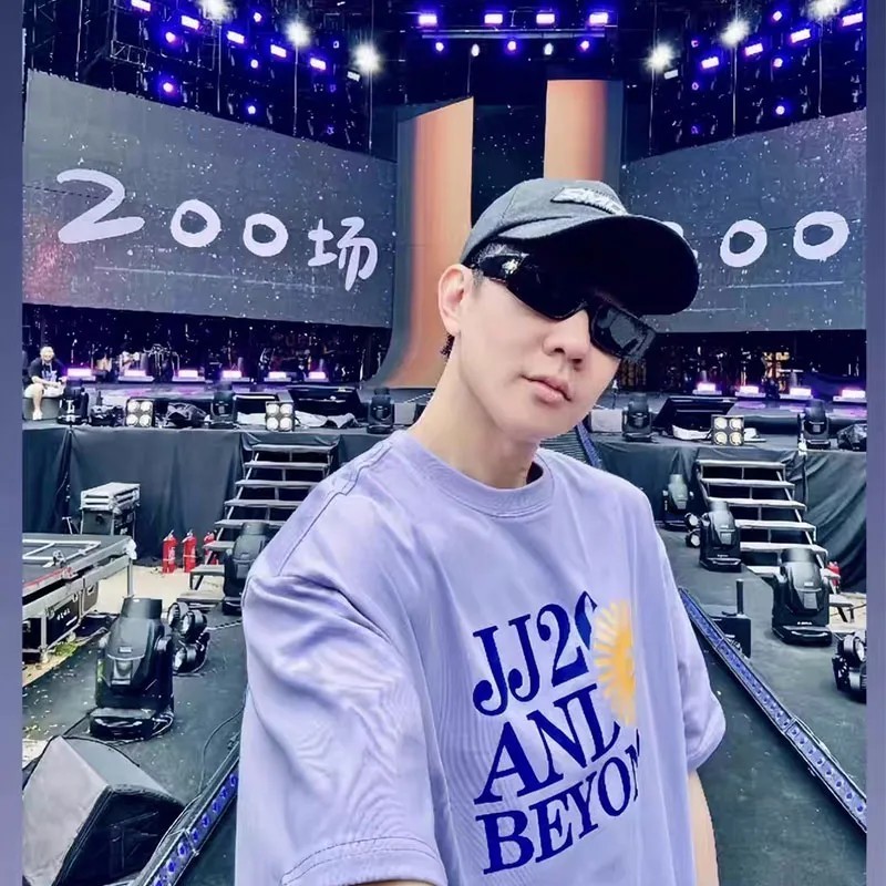 Jj0beyond Singapore In Hình Tour smg JJ Lin Concert Áo Thun Tay Ngắn Top Cotton Nguyên Chất