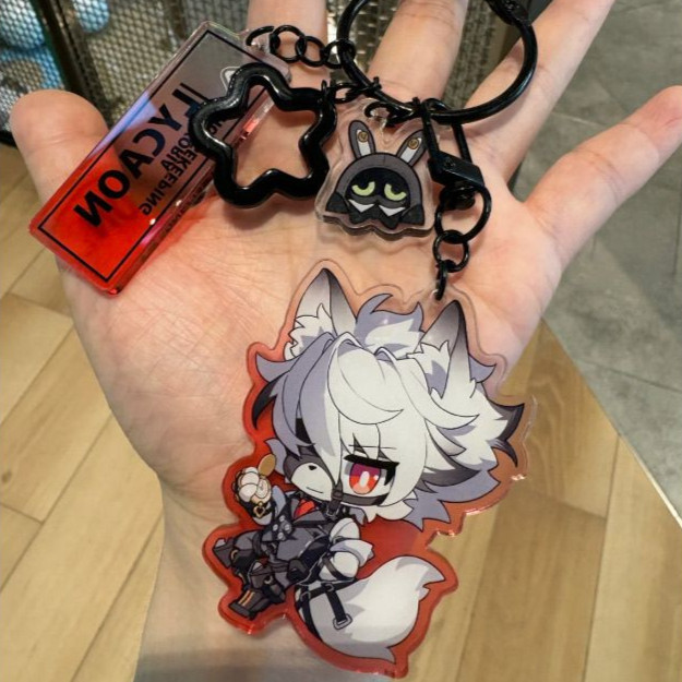 Zenless Zone Zero Doujin Mặt dây chuyền móc khóa Acrylic Von Lycaon tự làm