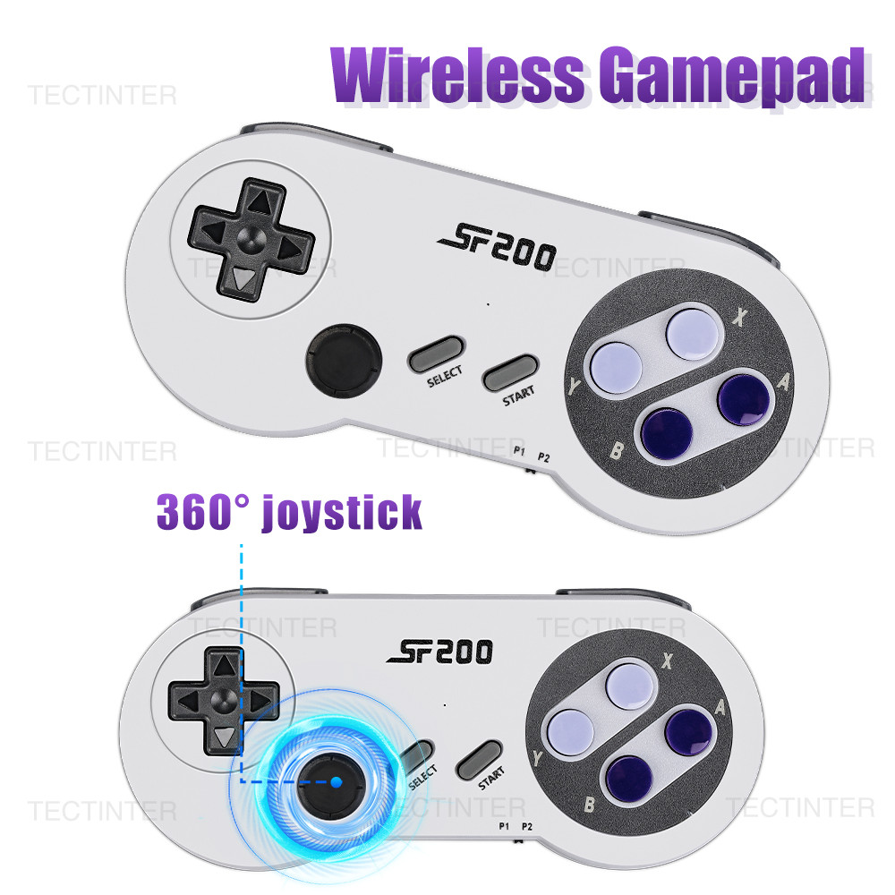 2 Chiếc Máy Chơi Game Video Không Dây Tay Cầm Chơi Game SF2000 / SF900 Di Động Cầm Tay Chơi Game Với