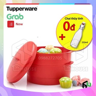 Xửng hấp Tupperware Steam It 2 Tầng - Nhựa Nguyên Sinh an toàn cho sức khỏe - Chịu nhiệt