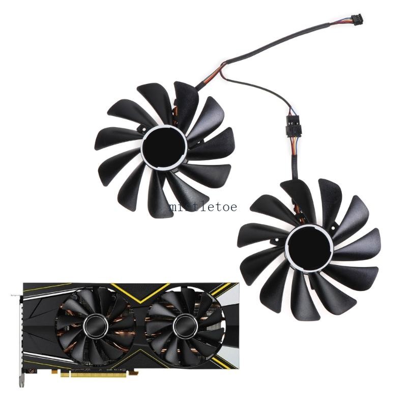 MIS 2 Bộ 95mm CF1010U12S FDC10U12S9-C RX5700 GPU Fan Cho Radeon RX 5700 XT 5700XT Card Đồ Họa Quạt L