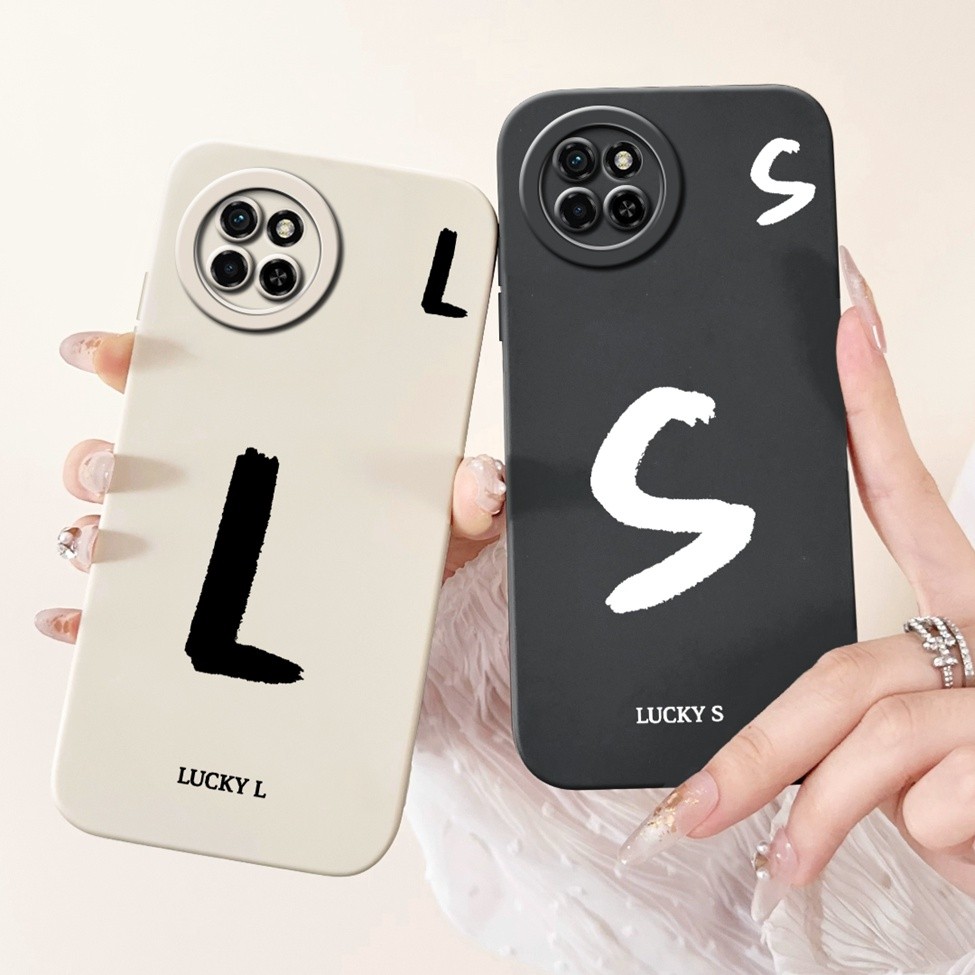 ITEL S23 S665L Vỏ Điện Thoại ITEL S23 Ốp Lưng Chữ Thời Trang Đơn Giản Thiết Kế Họa Tiết A-Z Ốp Lưng 