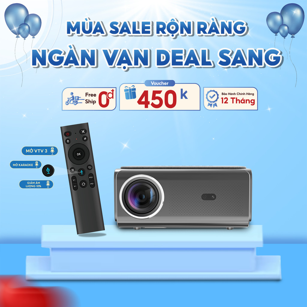 Máy Chiếu Mini H8PRO MAX Version 2 - Máy Chiếu Movie Legend  - Full HD 1080P - Hỗ Trợ 4K