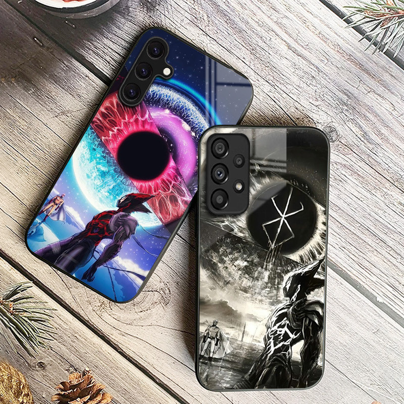 Ốp Điện Thoại Kính Cường Lực One punch man 04 Cho Samsung Galaxy A11 A14 A20 A30 A22 A32 A33 A34 A40