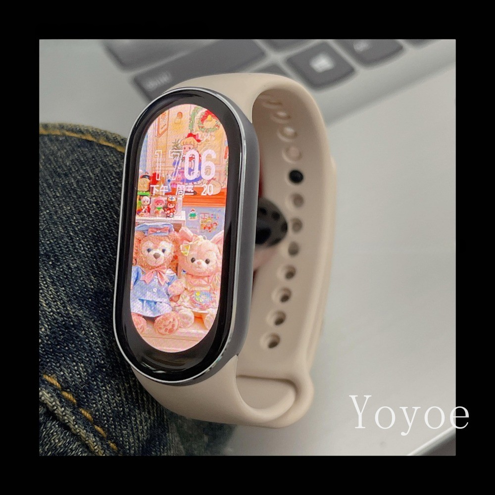 Vòng Tay Silicon Cho Xiaomi Mi Band 9 8 NFC Dây Đeo Accessorie Thể Thao Dây Đeo Tay Silicon Correa M