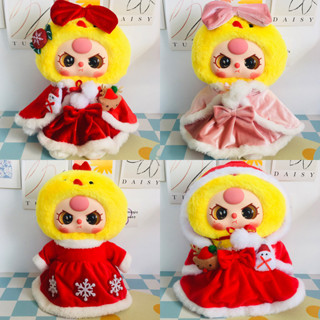 Không bao gồm búp bê] baby three 400% Bộ sưu tập quần áo Giáng sinh và năm mới cho bé ba tuổi 400% búp bê sang trọng quần áo búp bê dễ thương loạt búp bê Giáng sinh ăn mặc cho bé gái Giáng sinh trẻ em Đồ chơi Quà tặng năm mới